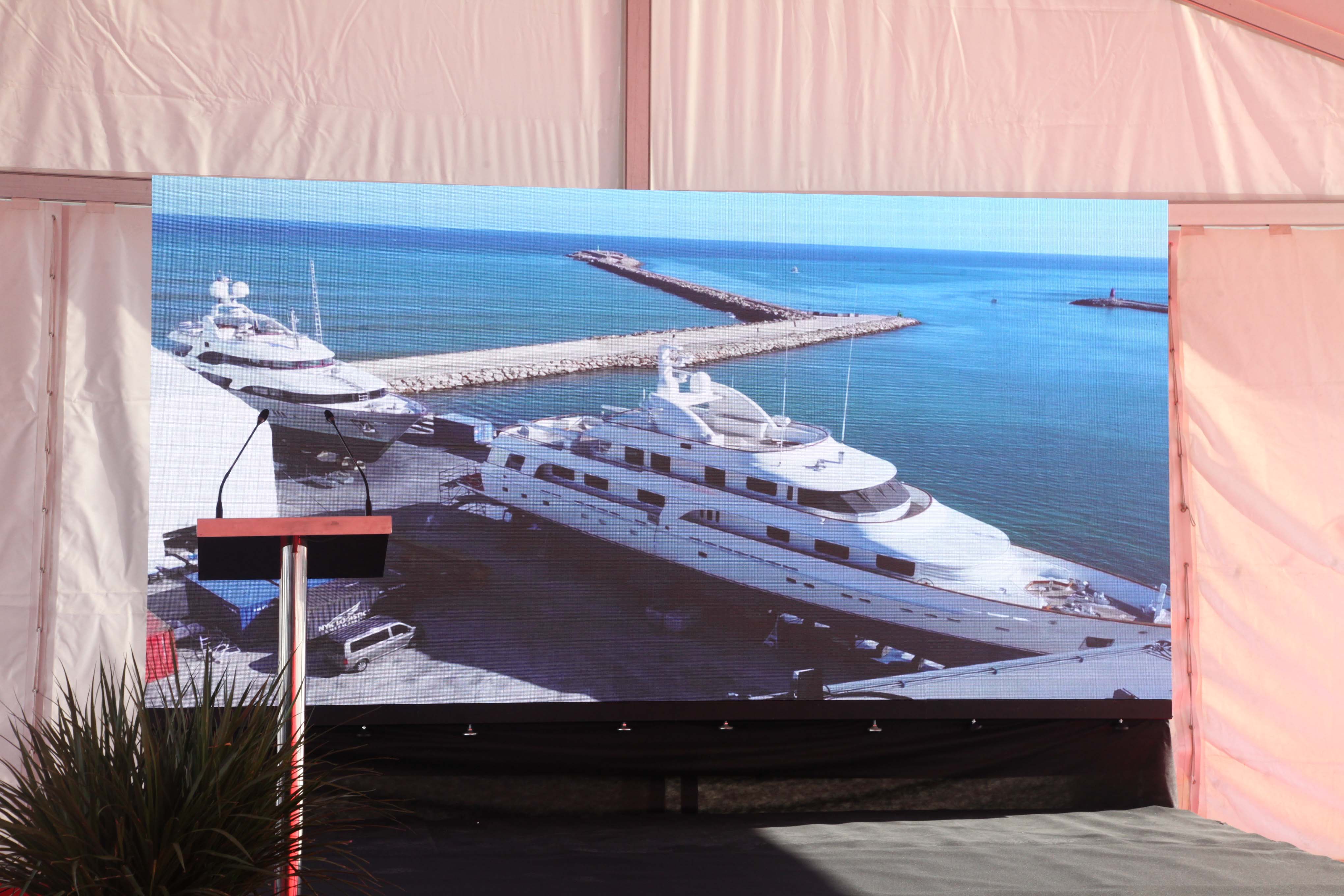 Mazón inaugura la ampliación del varadero de Portdenia Superyacht Shipyard &amp; Marina