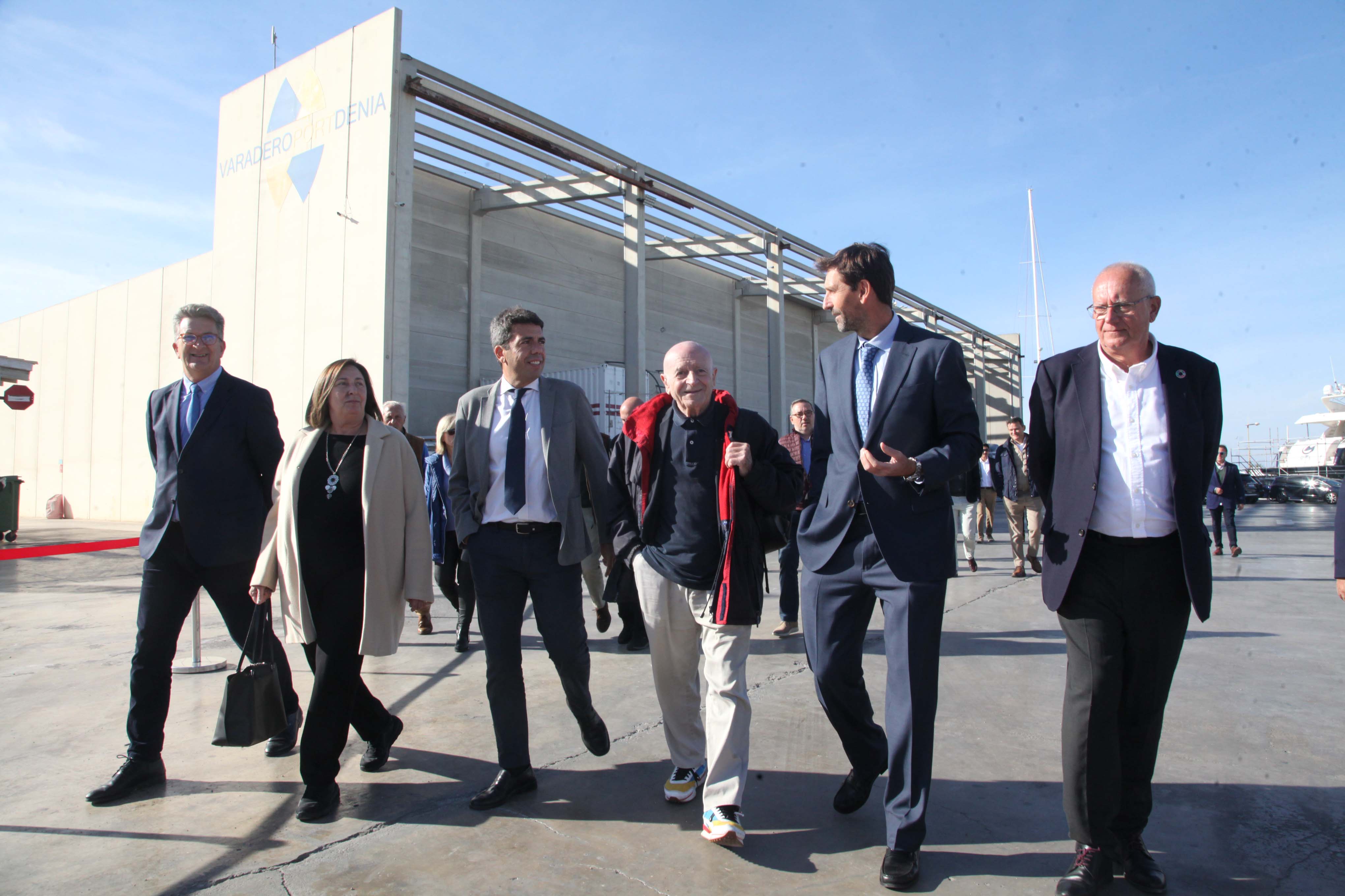 Mazón inaugura la ampliación del varadero de Portdenia Superyacht Shipyard &amp; Marina