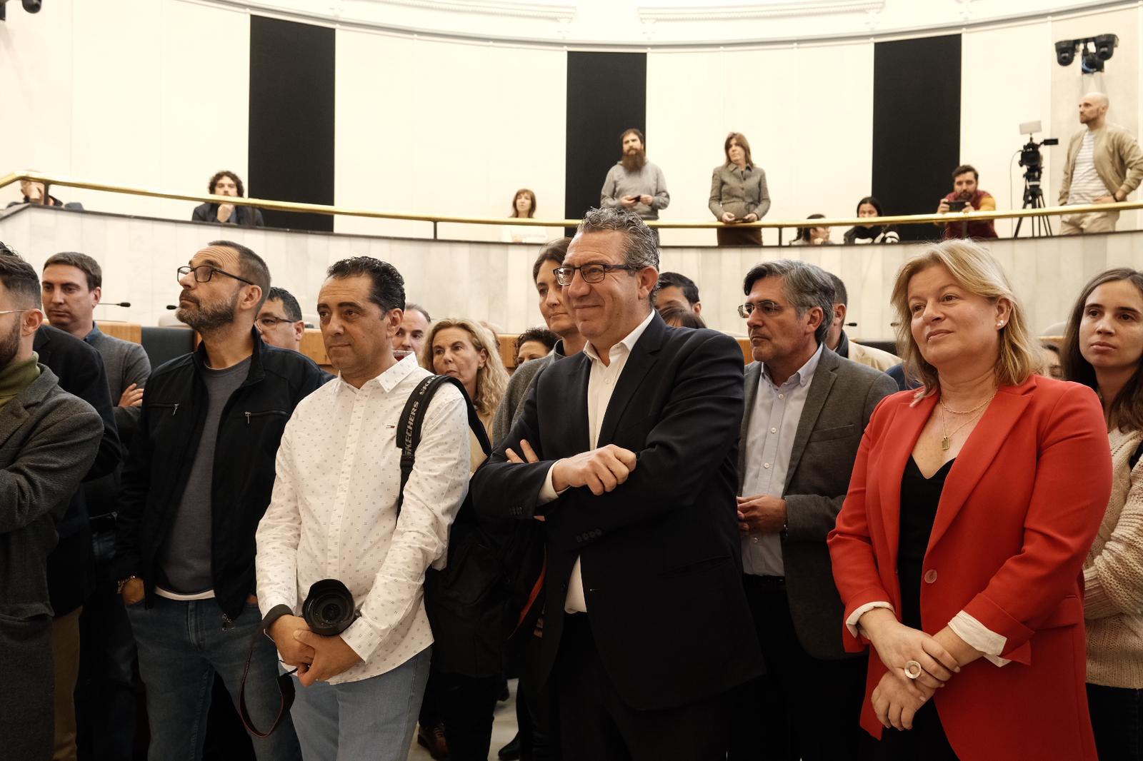 Imágenes del brindis navideño en la Diputación de Alicante