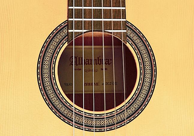 Detalle de la guitarra.