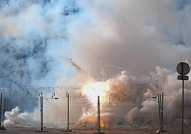 Mascletà de principios de diciembre en Alicante.