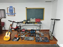 Material requisado en el operativo.