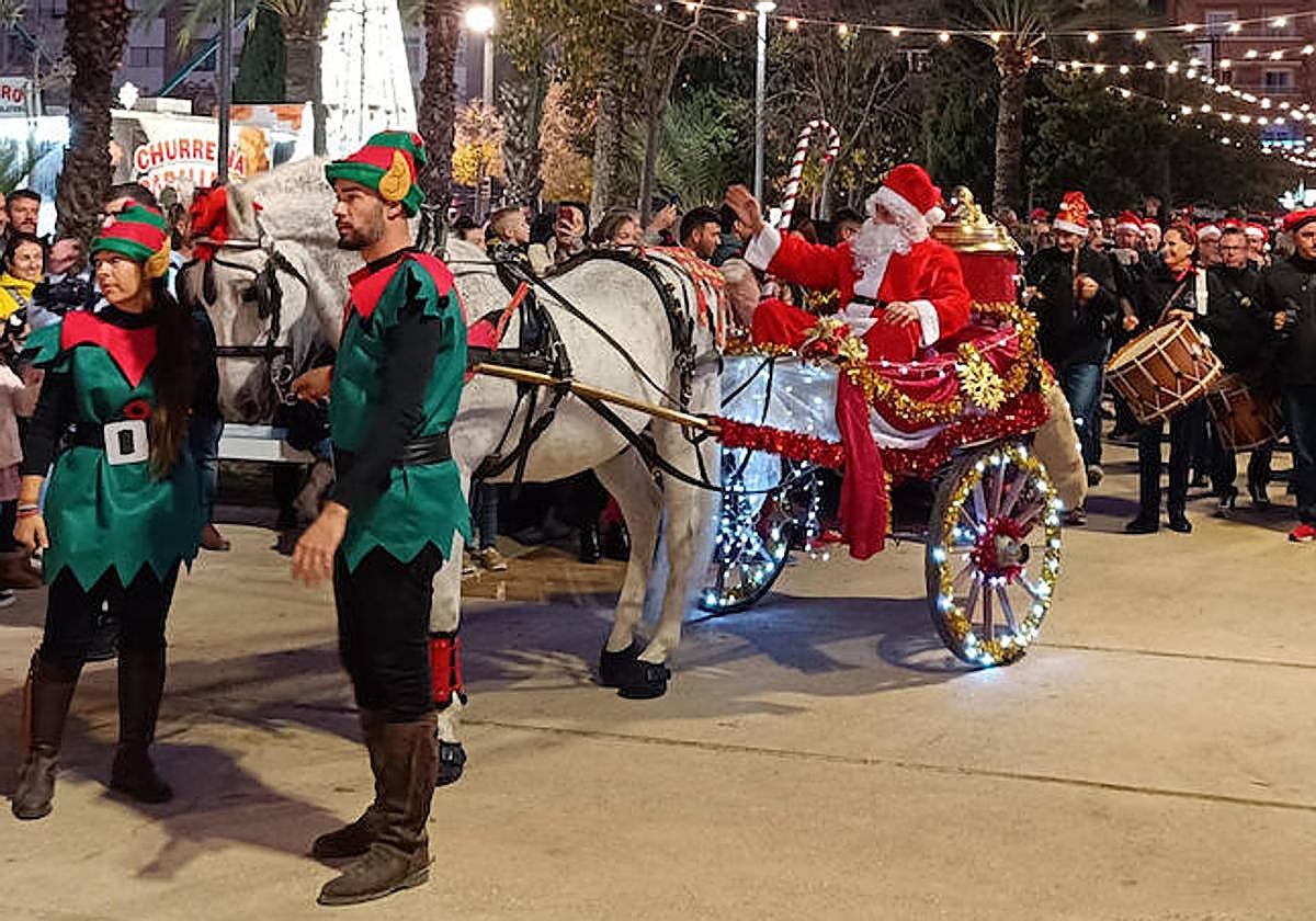 La cabalgata de Papá Noel.