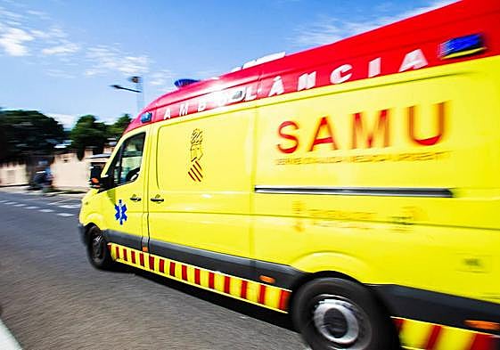 Una ambulancia del SAMU.