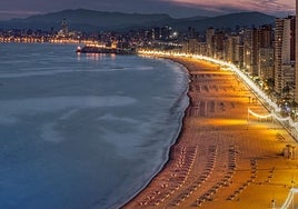 Benidorm recibirá 2024 desde su playa de Levante