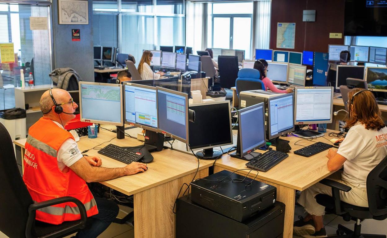 El centro de coordinación de emergencias. 