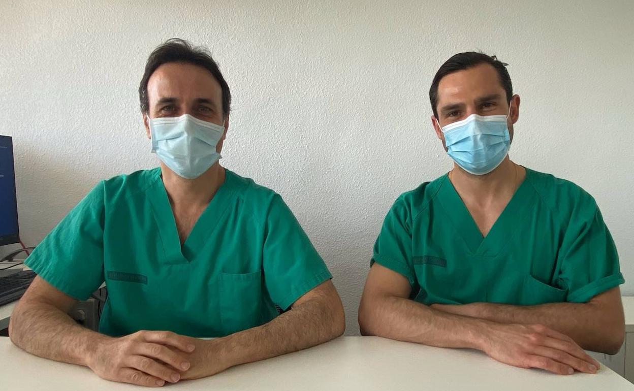 Los dos especialistas participantes en el proyecto, el Dr. Luis Sánchez-Guillén y el Dr. Antonio Arroyo 