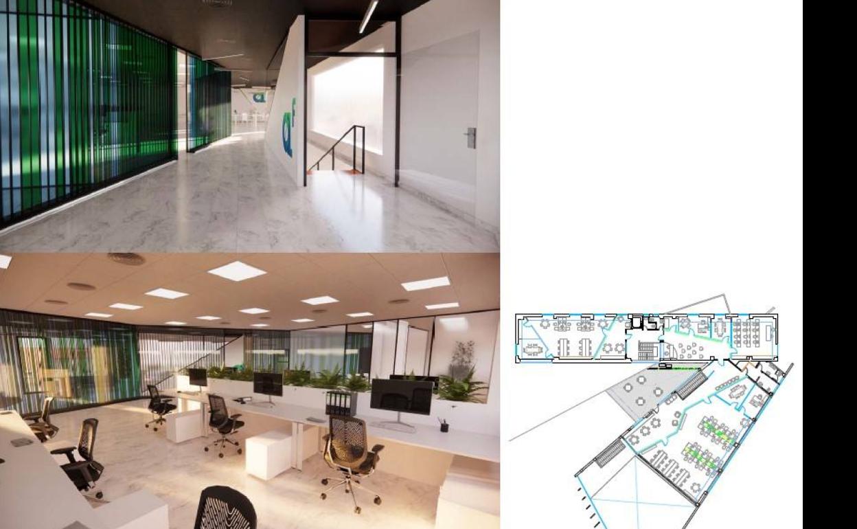 Vista del Vivero de Empresas de Mercalicante. 