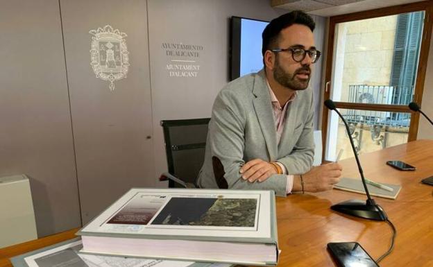 El candidato de Ciudadanos a la alcaldía de Alicante, Adrián Santos Pérez.