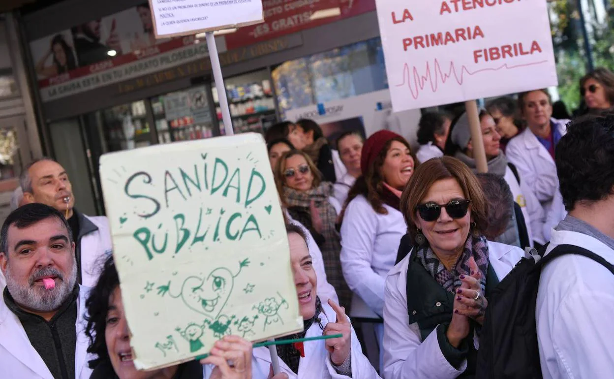 Protesta de personal sanitario 