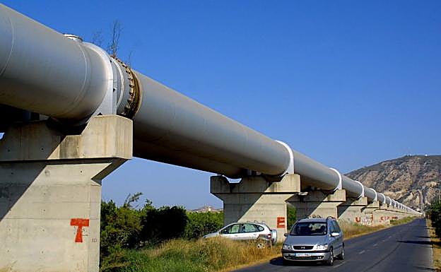 Tubería del trasvase Tajo-Segura.