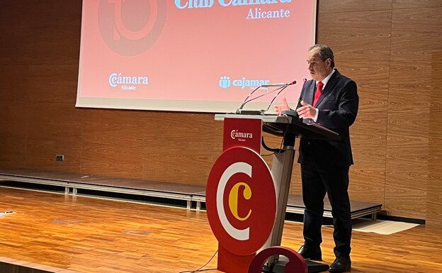 El presidente de la Cámara de Comercio de Alicante, Carlos Baño 