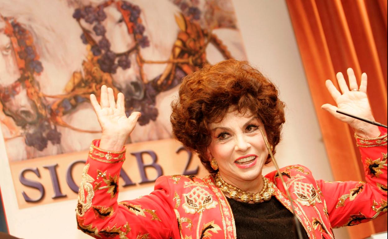 La actriz Gina Lollobrigida.
