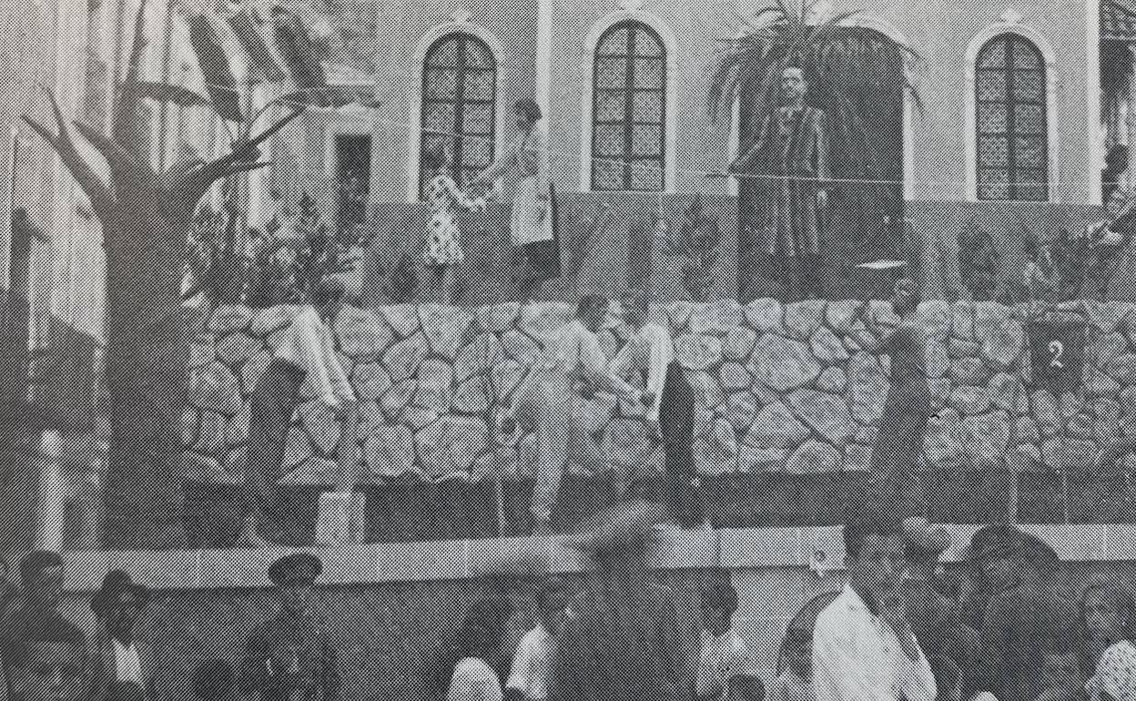 Falla del Paseo de Sagasta de Orihuela en 1935.