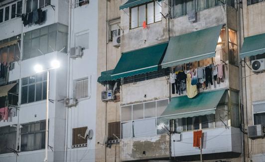 Imagen de los balcones de las viviendas de la Calle Foguerer 