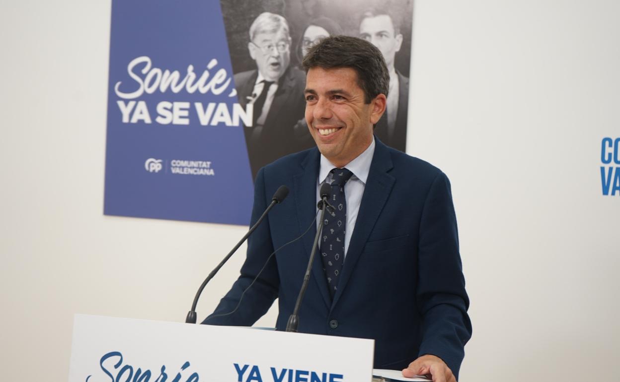 Mazón durante su comparecencia este viernes 