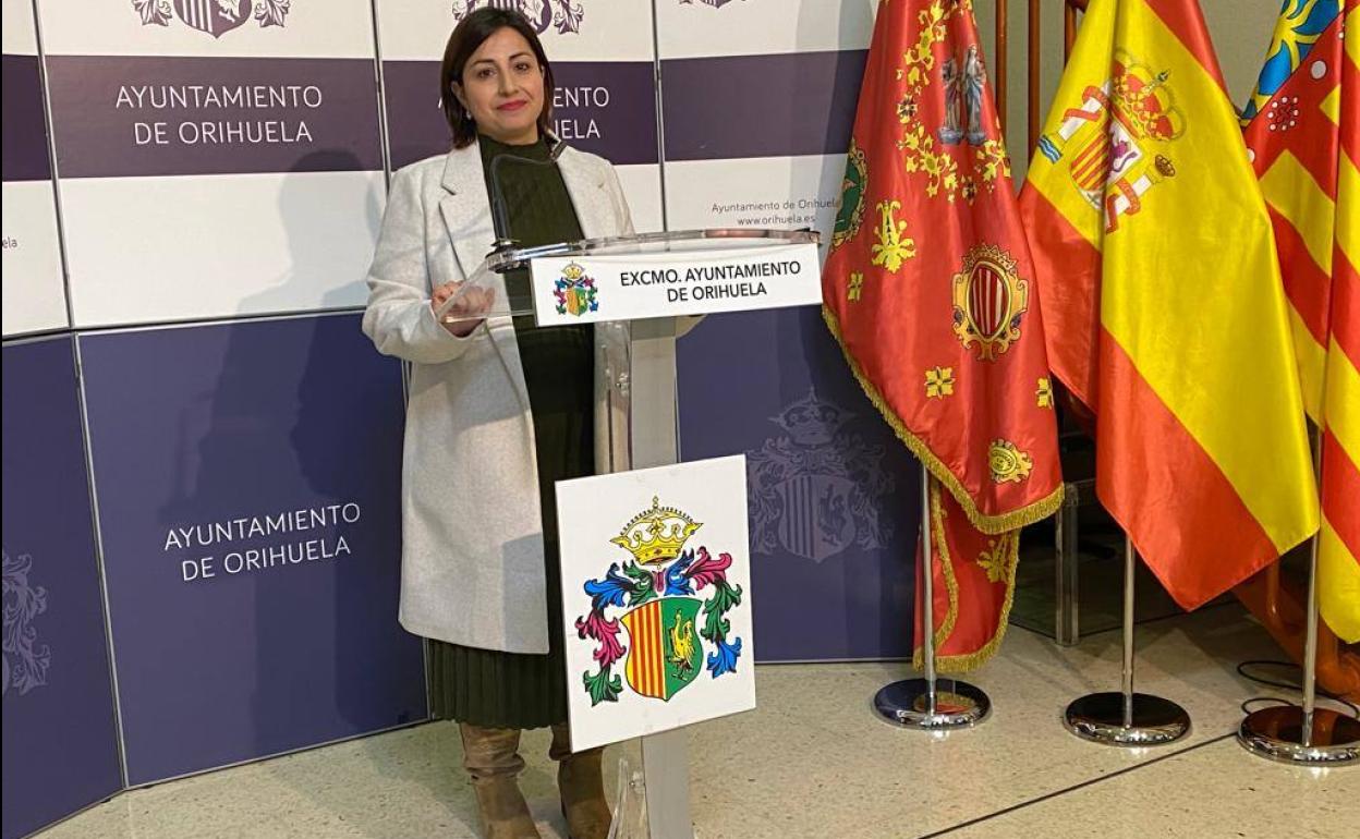 La concejala de Educación de Orihuela, María García.