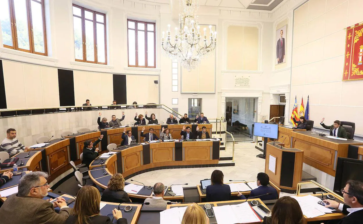 Pleno ordinario de la Diputación Provincial.