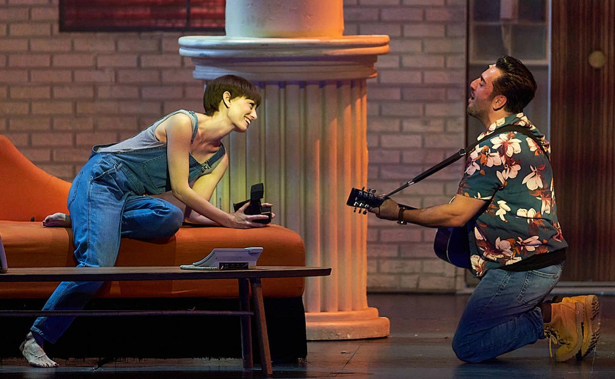 David Bustamante en una escena del musical 'Ghost'.