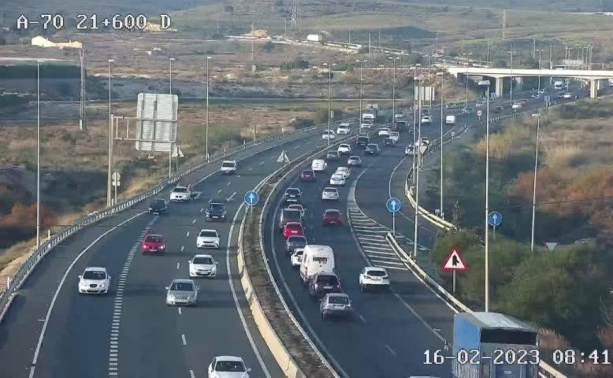 Atascos en la A-70 