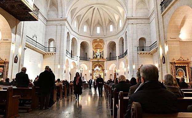 Funeral de Joaquín Rocamora celebrado en la Concatedral de San Nicolás