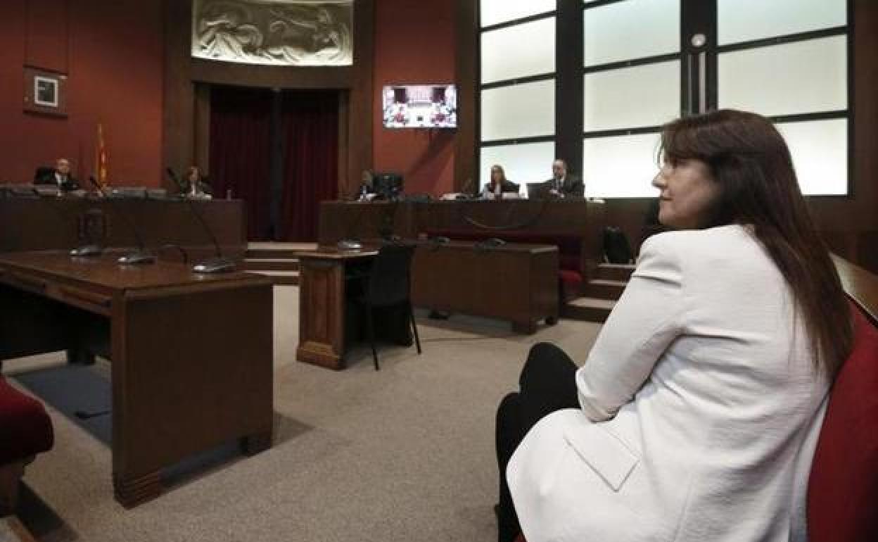 Laura Borràs, expresidenta del Parlament, durante el juicio.