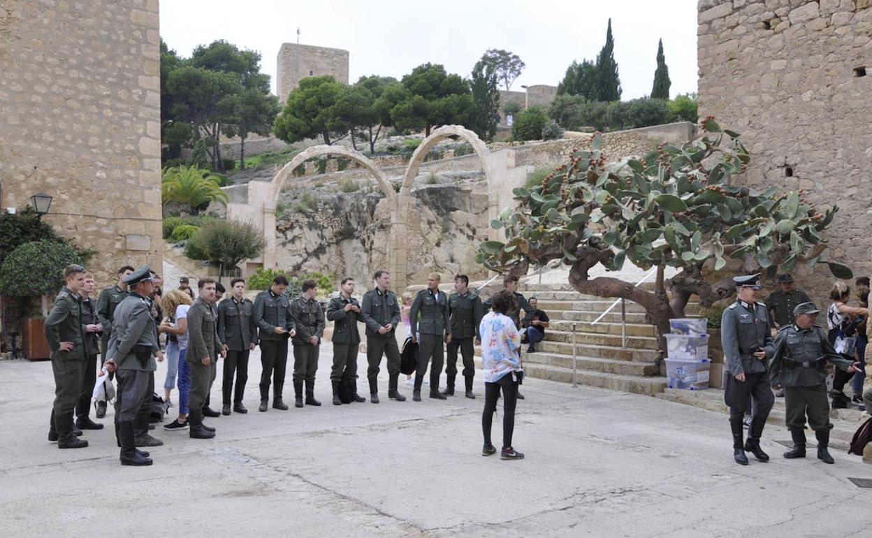 Rodaje en el Castillo de Santa Bárbara, en imagen de archivo.