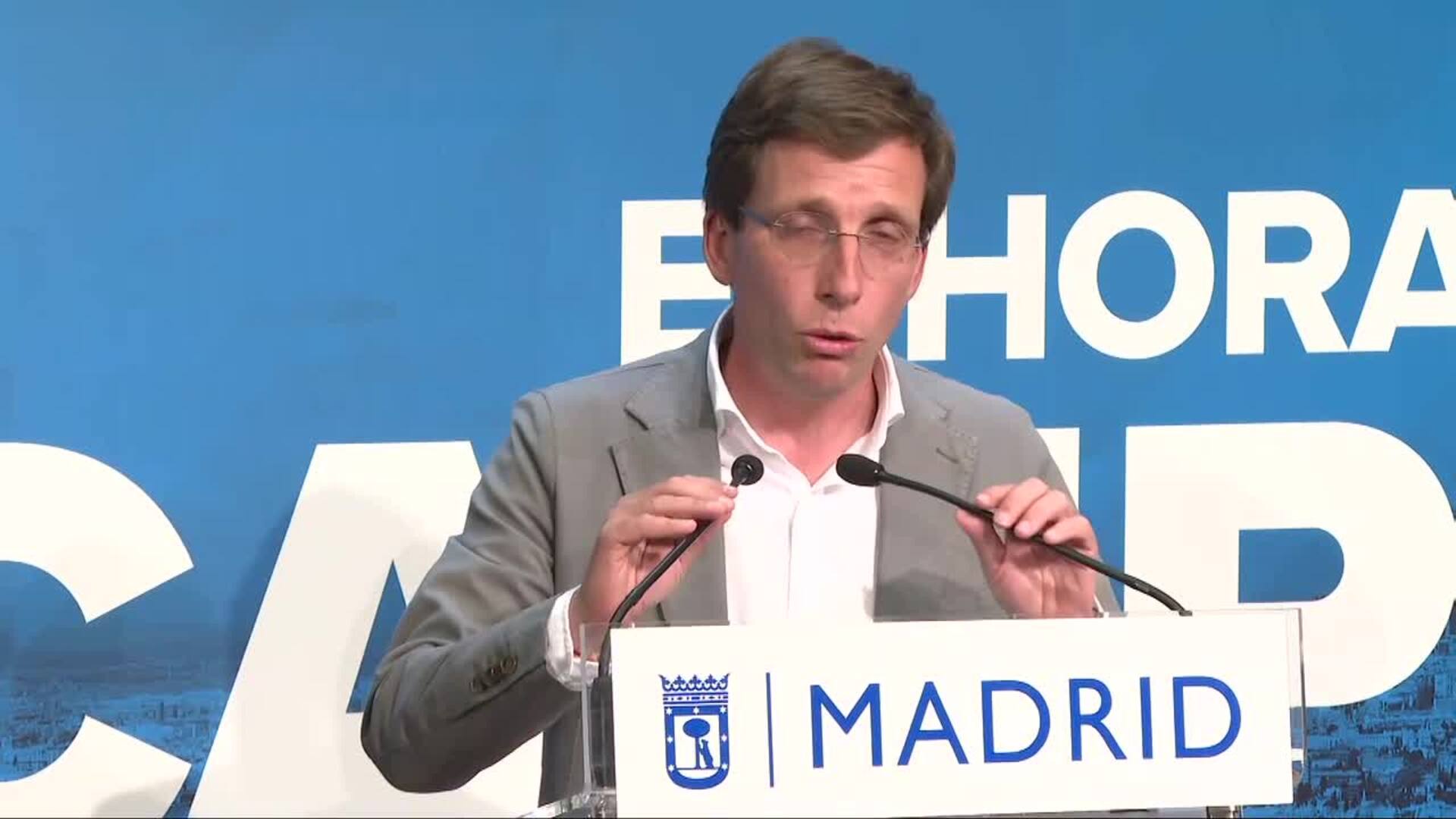 Almeida afirma que el Real Madrid y Vinicius tienen "toda la solidaridad de la ciudad de Madrid"