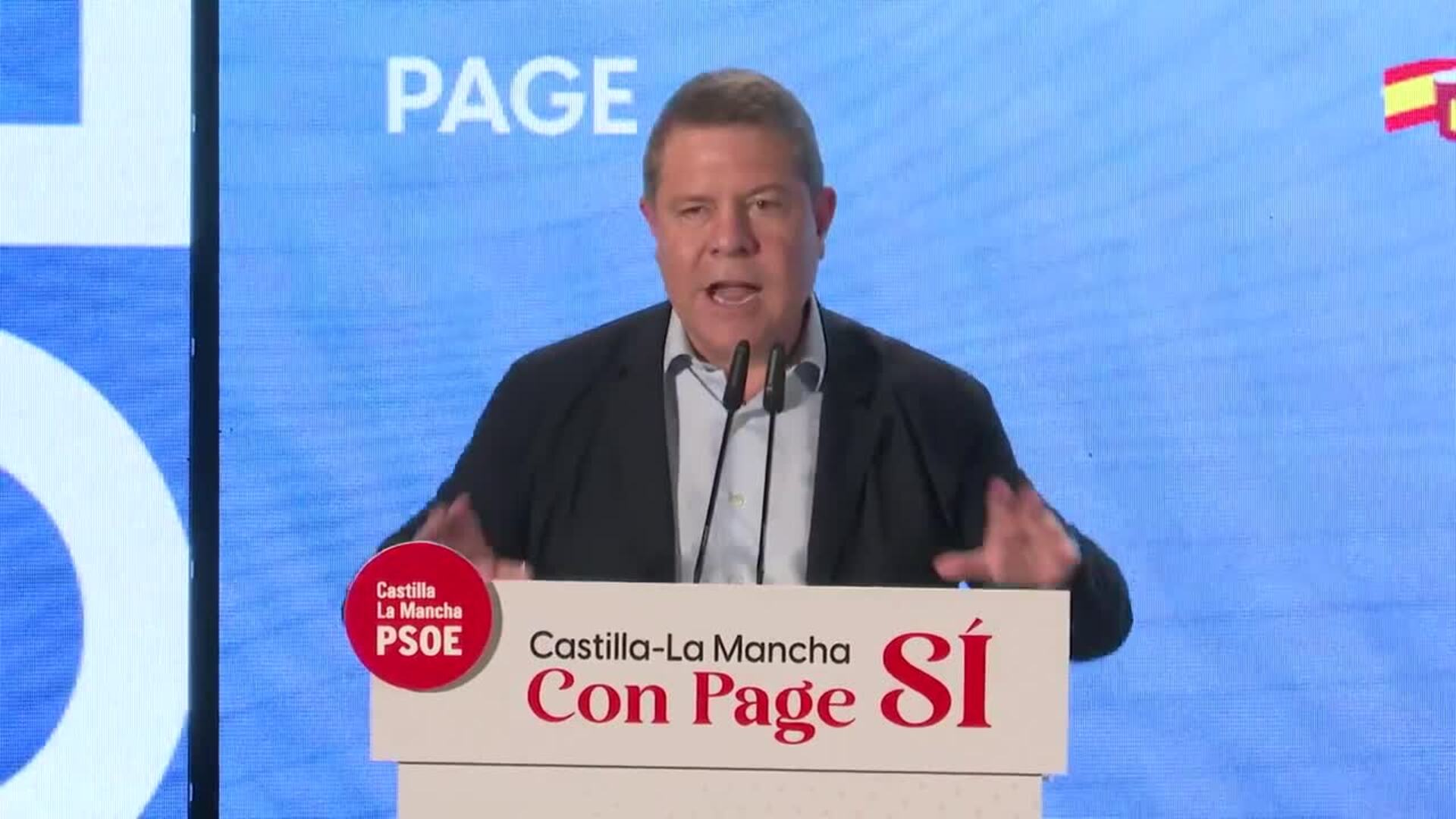 Page convoca a votar PSOE si quieren a alguien que se comprometa "a carta cabal con esta tierra"