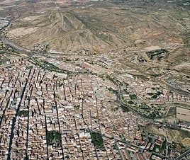 Vista aérea de Elda.