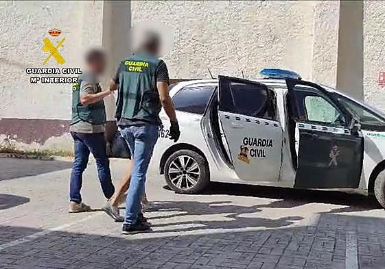 Detención del autor en La Vila Joiosa.
