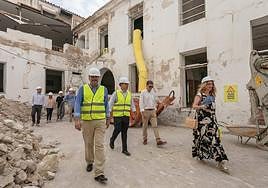 Visita a las obras de la Casa de la Misericordia.