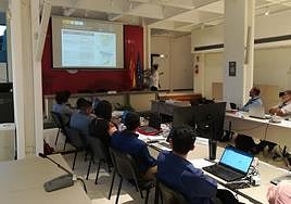 Instante de uno de los cursos impartido en Bolivia a cargo de la Diputación de Alicante.