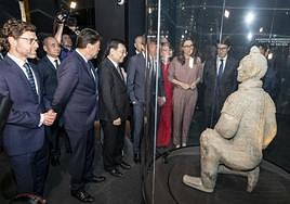 Jornada inuagural de la exposición, con la presencia de autoridades.