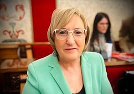 Ana Barceló en un Pleno municipal.