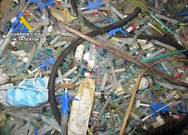 Residuos biosanitarios intervenidos.