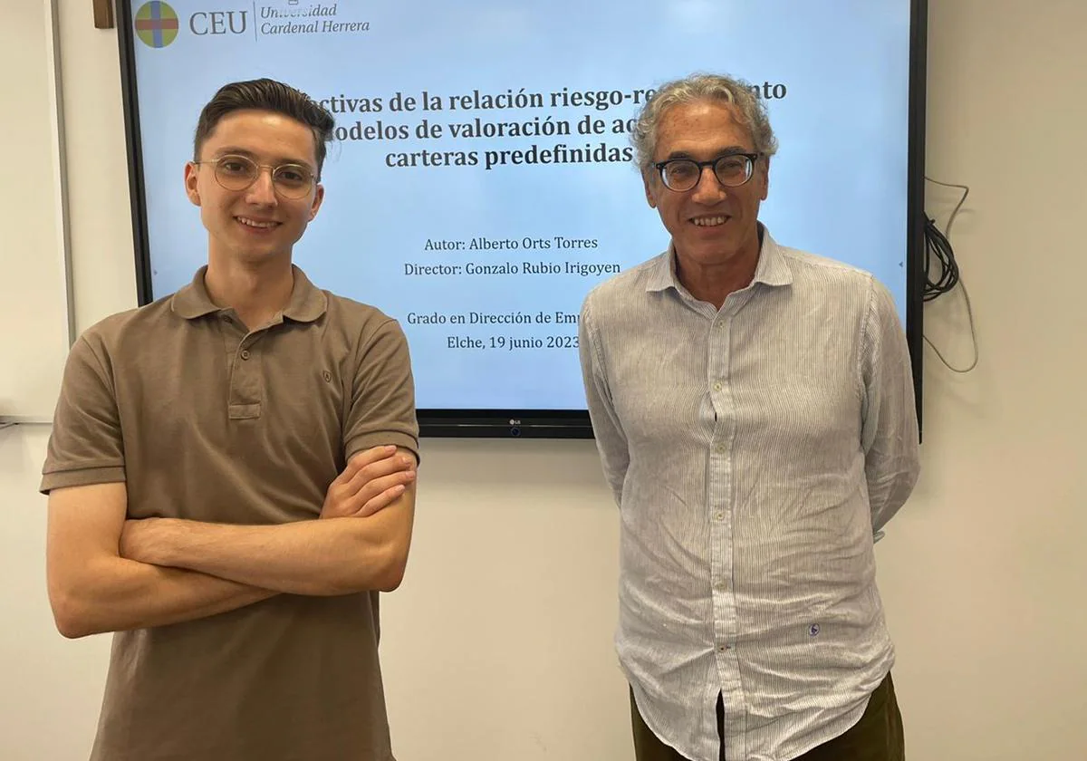 Alberto Orts y Gonzalo Rubio, del CEU.