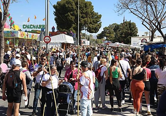Mercadillos de la romería de Santa Faz en el término municipal de Sant Joan.