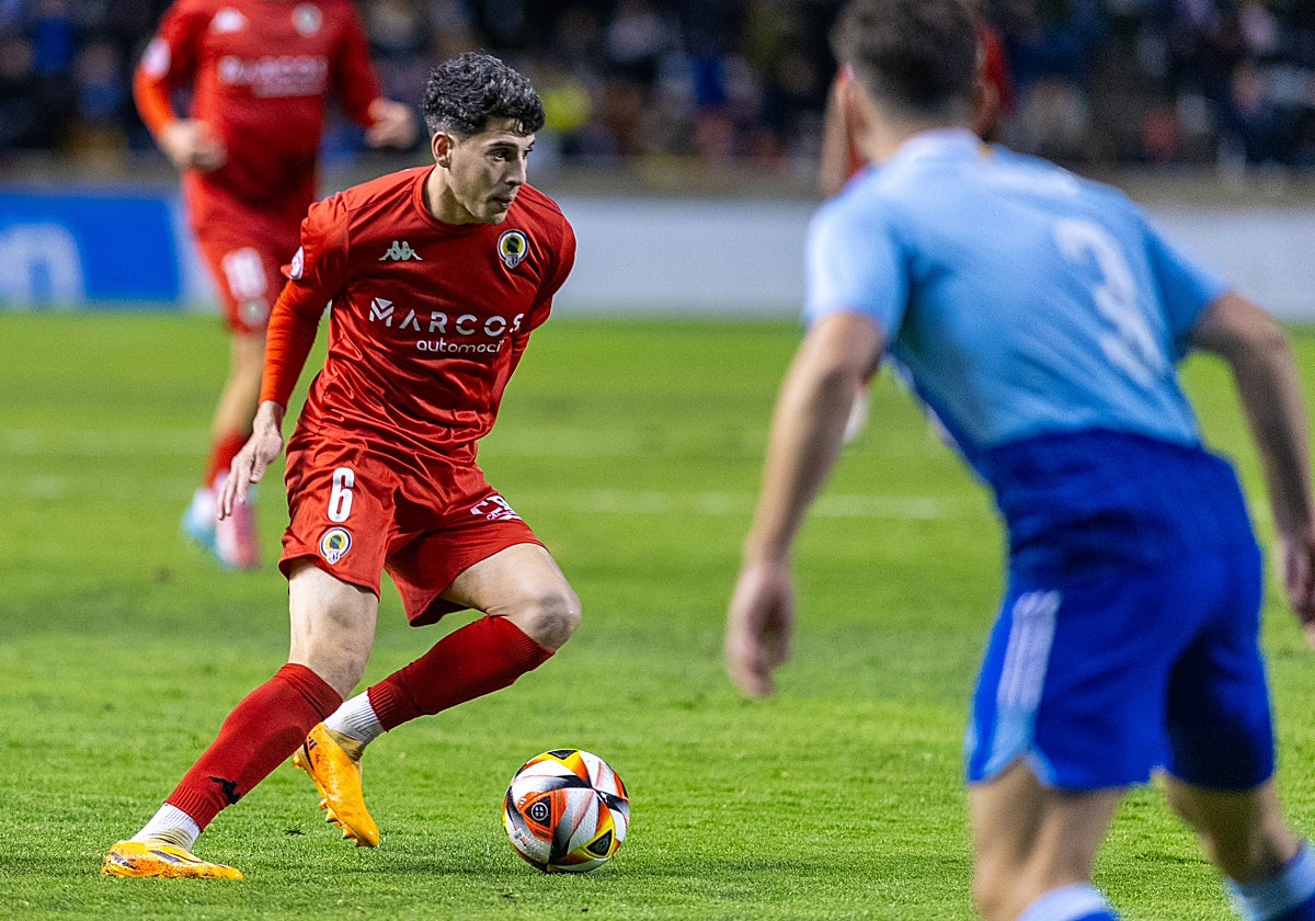 Roger Colomina, durante un partido lejos del Rico Pérez.