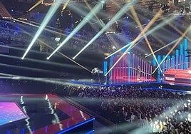 Imagen del plató de la pasada edición del Benidorm Fest