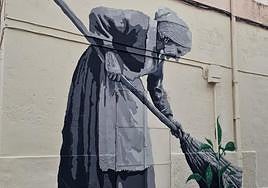Nuevo mural en el barrio de San Antón de Alicante.
