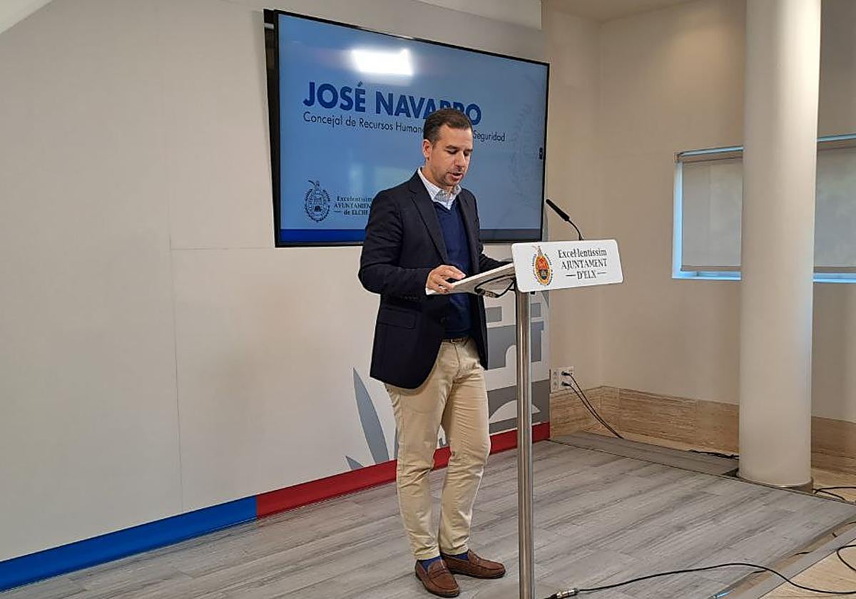 José Navarro, edil de recursos humanos de Elche.