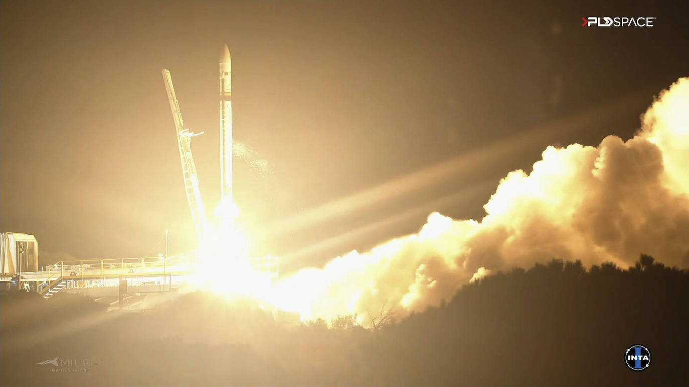 Momento del despegue del Miura 1.