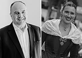 Jorge Tejedo y Elena Bonastre, mantenedores de las belleas del foc 2024