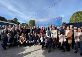 Alcaldes populares reunidos este sábado.