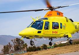 Helicóptero del Servicio de Emergencias Sanitarias de la Comunitat.