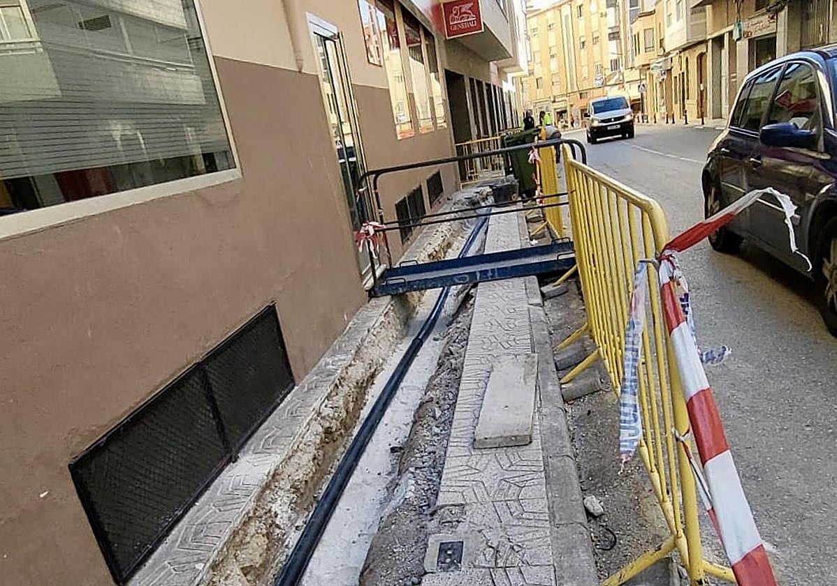 Una de las calles en las que se han actuado.