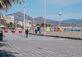 La playa de San Juan en invierno.