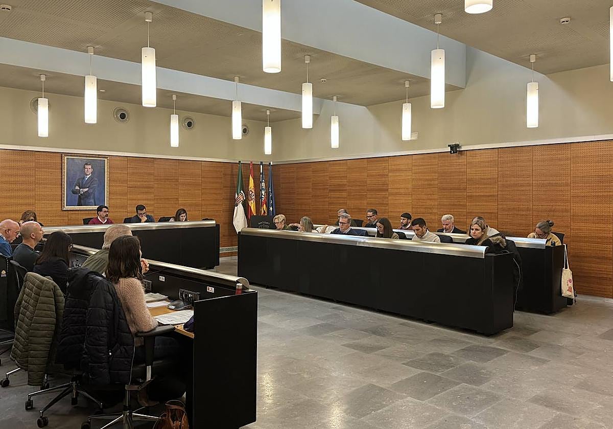 Sesión del pleno en el Ayuntamiento de San Vicent del Raspeig.