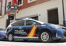 Coche patrulla de la Policía Nacional.